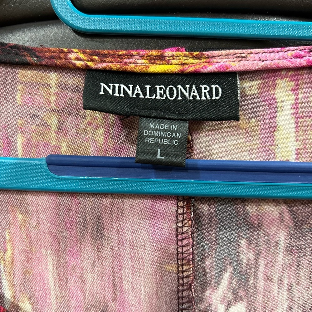 Nina Leonard high low dress